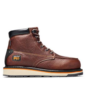 Timberland Férfi PRO Gridworks 6" Alloy Toe Munkavédelmi Bakancs Barna